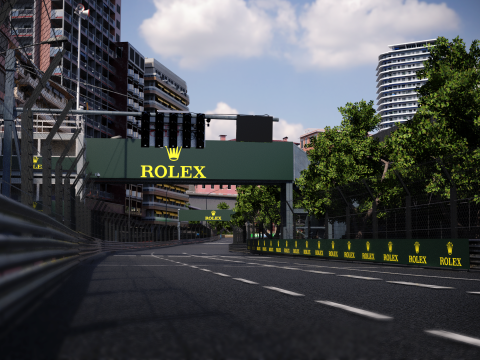 Lintasan F1 Monaco Model 3D