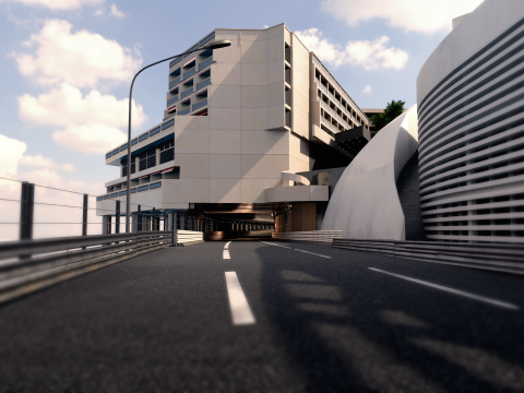Lintasan F1 Monaco Model 3D
