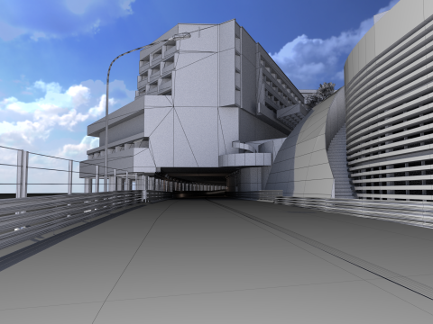 Lintasan F1 Monaco Model 3D