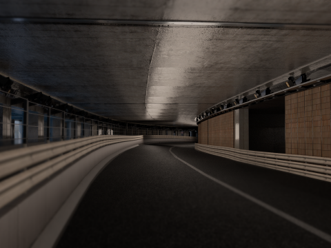 Lintasan F1 Monaco Model 3D