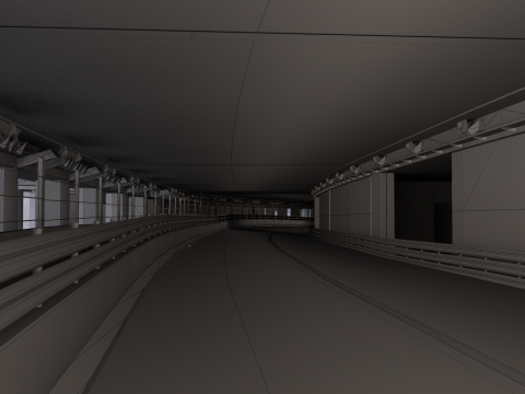Lintasan F1 Monaco Model 3D