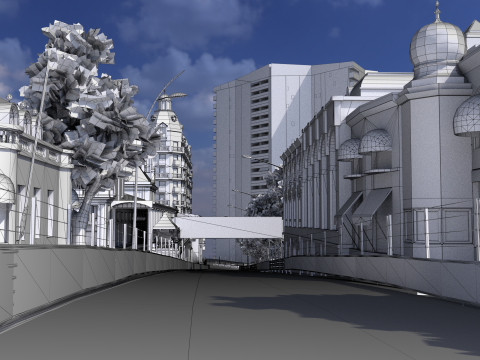 Lintasan F1 Monaco Model 3D