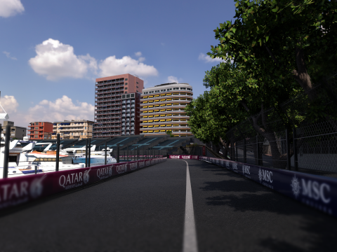 Lintasan F1 Monaco Model 3D