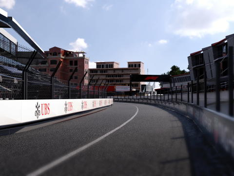 Lintasan F1 Monaco Model 3D