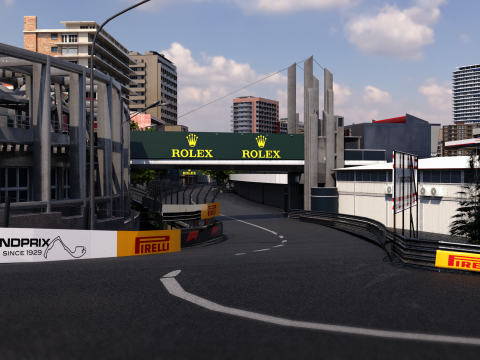 Lintasan F1 Monaco Model 3D