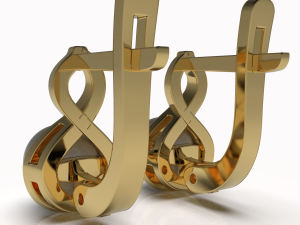 Printable earrings with pearl 6mm STL 3Dプリントモデル