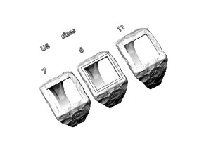 Printable signet ring everest with enamel STL 3D Принт Модель