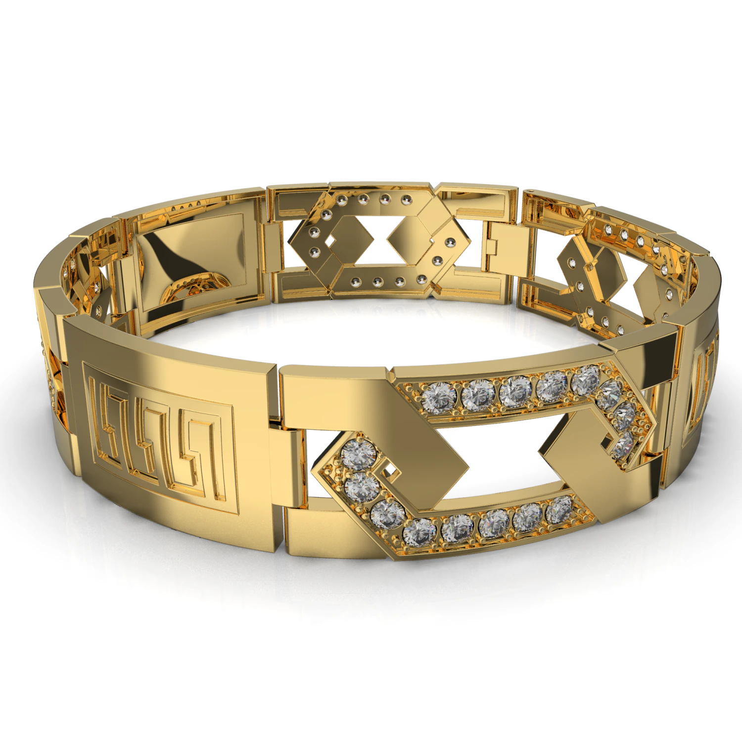 Jewelry Greek bracelet 15mm STL ready for Print 3D Print Model .c4d .max .obj .3ds .fbx .stl .blend 