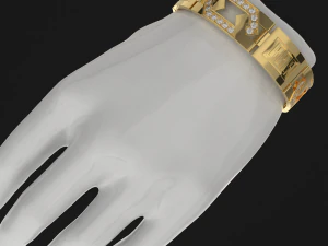 Jewelry Greek bracelet 15mm STL ready for Print 3D Print Model