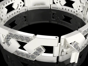 Jewelry Greek bracelet 15mm STL ready for Print 3D Print Model