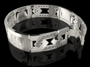 Jewelry Greek bracelet 15mm STL ready for Print 3D प्रिंट मॉडल