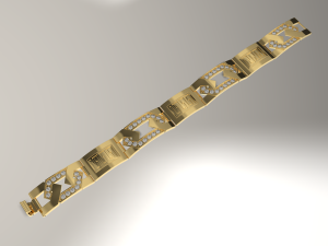 Jewelry Greek bracelet 15mm STL ready for Print 3D प्रिंट मॉडल
