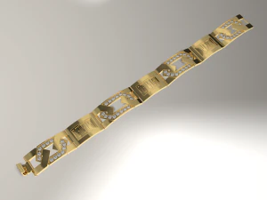 Jewelry Greek bracelet 15mm STL ready for Print 3D Print Model