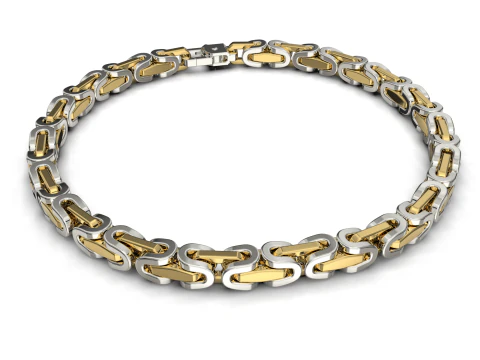 Rantai penghubung perhiasan atau gelang dengan pengait pegas STL siap untuk Dicetak Model Cetak 3D