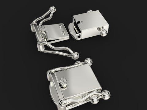 Jewelry CLASP box 8mm STL ready for Print 3D-printmodel