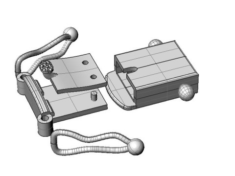 Jewelry CLASP box 8mm STL ready for Print 3D-printmodel