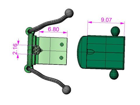 Jewelry CLASP box 8mm STL ready for Print 3D-printmodel