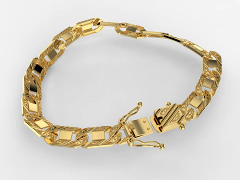 Sieraden CLASP doos en maaswerk schakelarmband STL klaar om af te drukken 3D printmodel