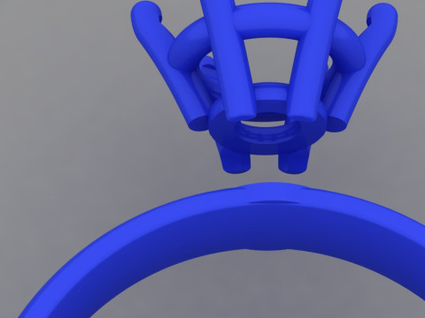 Engagement SOL ring 2ct 3D file for printing 3D 打印模型