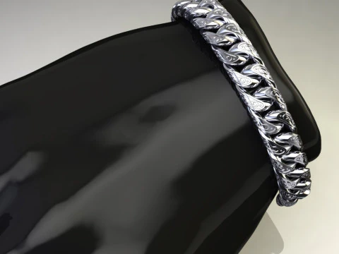 Шкатулка зі застібкою для ювелірних виробів і ланцюжок або браслет з ажурною ланкою для друку STL 3D Принт Модель