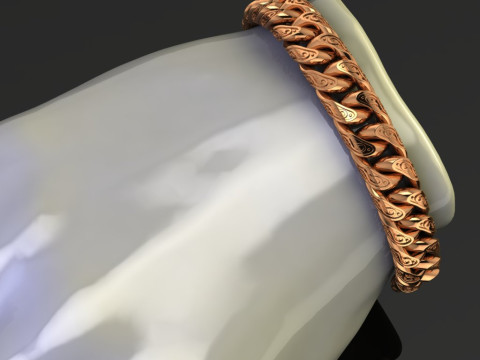 Jewelry CLASP box and tracery link chain or bracelet printable STL Modèles 3D en vedette