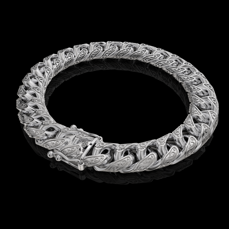 Jewelry CLASP box and tracery link chain or bracelet printable STL Modèles 3D en vedette .c4d .max .obj .3ds .fbx .stl .blend 