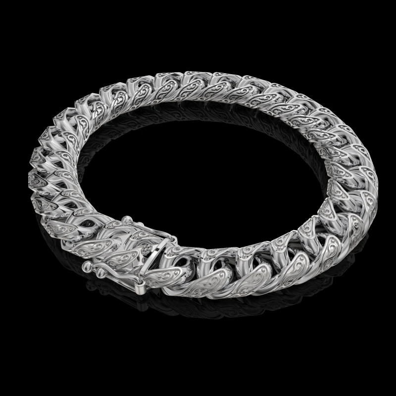 Шкатулка зі застібкою для ювелірних виробів і ланцюжок або браслет з ажурною ланкою для друку STL 3D Принт Модель .c4d .max .obj .3ds .fbx .stl .blend