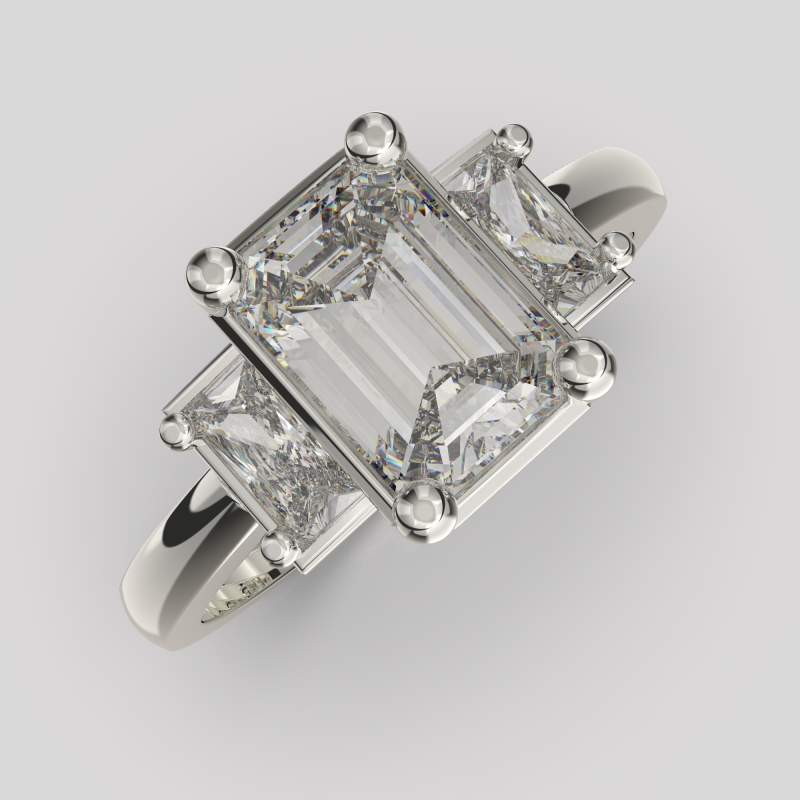 Printable STL jewelry engagement ring STONE 1ct 3D Print Model .c4d .max .obj .3ds .fbx .stl .blend 