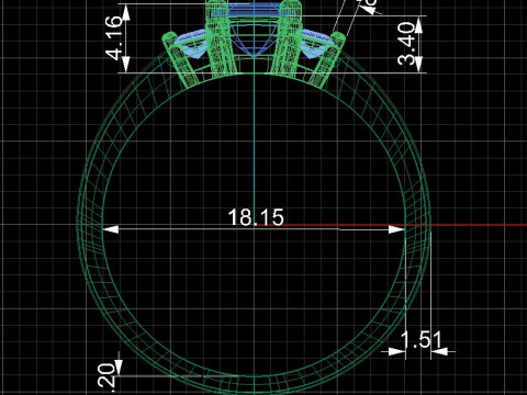 Printable STL jewelry engagement ring STONE 1ct 3D Print Model