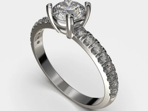 Takı NİŞAN SOL yüzük mücevher 06ct Yazdırılabilir STL 3D Baskı Modeli