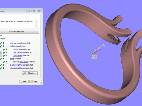 Jewelry Engagement doble Ring two diamonds 032ct ready to print 3Dプリントモデル