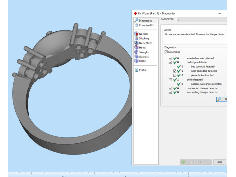 Printable ring with pearl 10mm STL 3D Принт Модель