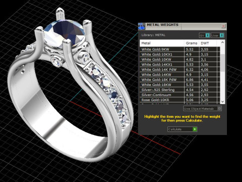 Jewelry ENGAGEMENT SOL ring gem 085ct Printable STL Modelo de impresión 3D