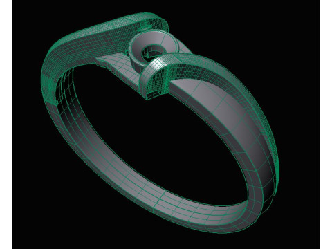 Printable jewelry SOL Ring diamond 016ct 3D Принт Модель