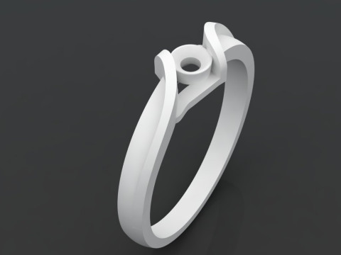 Printable jewelry SOL Ring diamond 016ct 3D Принт Модель