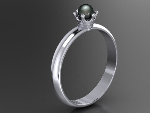 3 production options Ring crown Model Cetak 3D