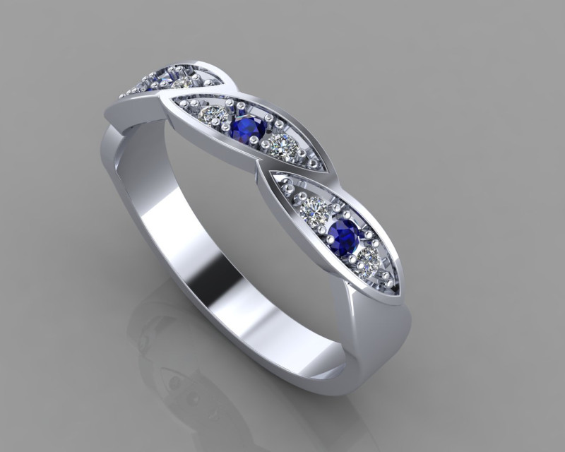 Engagement wedding ring ready to 3d print 3D Druckmodell in Ringe 3DExport