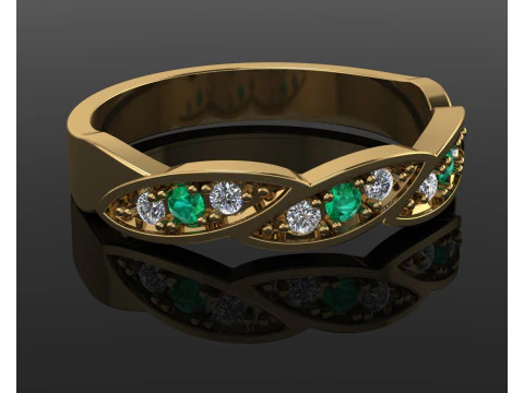 Engagement wedding ring ready to 3d print 3D Print Model