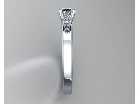 Engagement SOL ring 059ct -ready to 3d print 3Dプリントモデル
