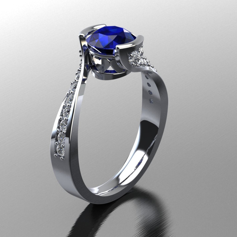 Engagement Ring hearts around 1ct printable STL 3Dプリントモデル .c4d .max .obj .3ds .fbx .stl .blend 