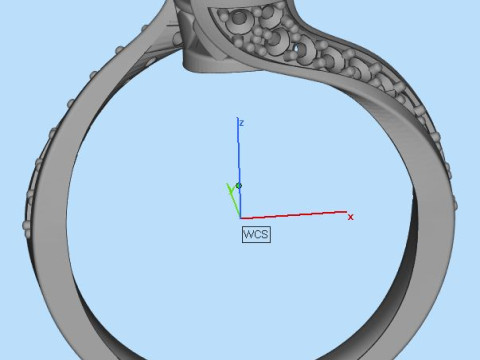 Engagement Ring hearts around 1ct printable STL 3Dプリントモデル