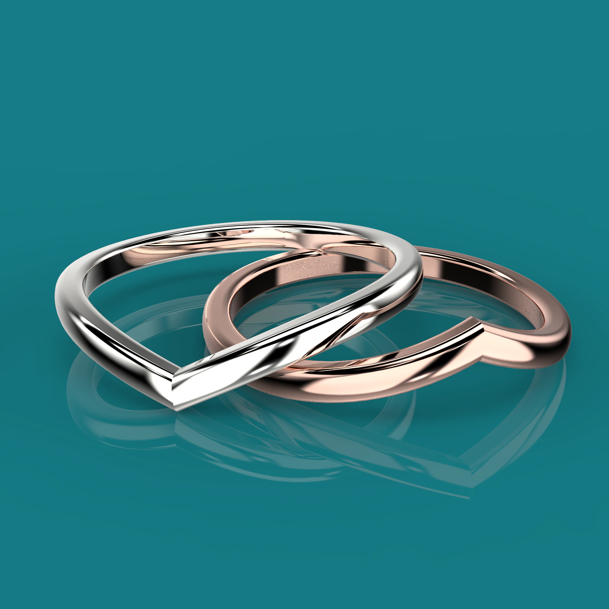 Printable jewelry Ring -check mark 3D Print Model .c4d .max .obj .3ds .fbx .stl .blend