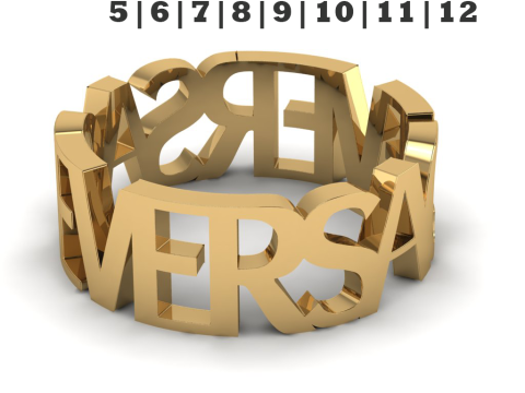 Printable jewelry wedding ring Very Vers STL 5-12 US sizes 3D Print Model