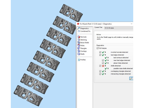 Druckbarer Schmuck-Ehering Very Vers STL 5-12 US-Größen 3D Druckmodell
