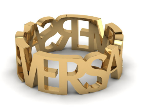 Druckbarer Schmuck-Ehering Very Vers STL 5-12 US-Größen 3D Druckmodell