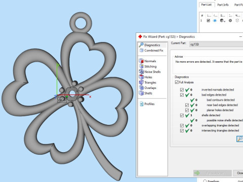 Printable Pendant Necklace or Bracelet - clover 006ct 3D Принт Модель