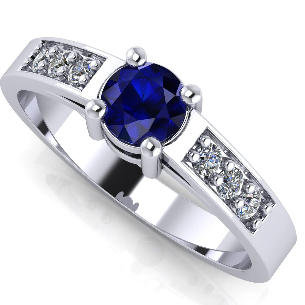 Engagement SOL ring -03ct - printable STL 3D Print Model .c4d .max .obj .3ds .fbx .stl .blend