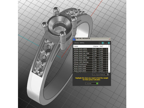 Engagement SOL ring -03ct - printable STL Model Cetak 3D