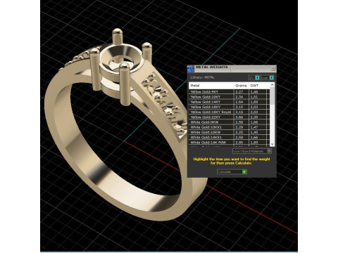Engagement SOL ring -03ct - printable STL Model Cetak 3D