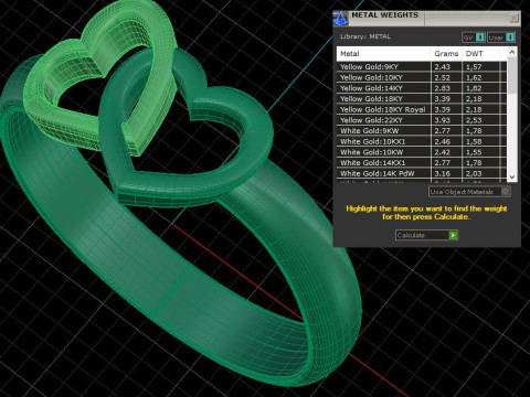 Printable jewelry engagement ring two heart STL 5-10 US sizes Modelo de Impressão 3D